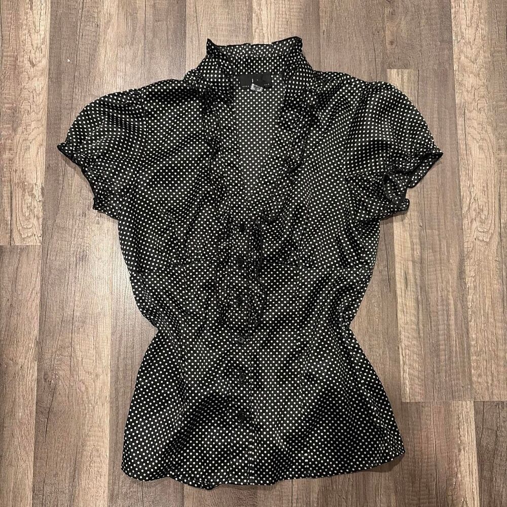 Iz Byer Y2K Polka Dot Blouse
